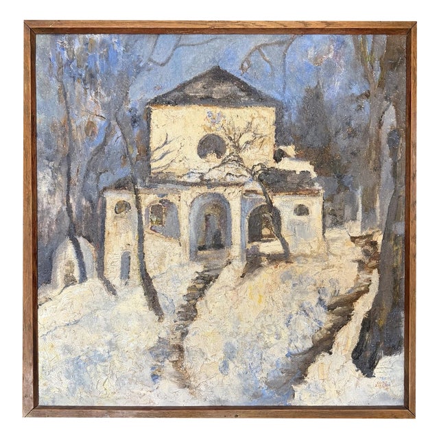 Curt Ziegra, St. Anton – Super Villa, Oil Painting on Canvas For Sale