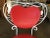 Red Custom Made Mid-Century Iron & Steel Rebar Heart Patio Lounge Chair, Set of Four For Sale - Image 8 of 10