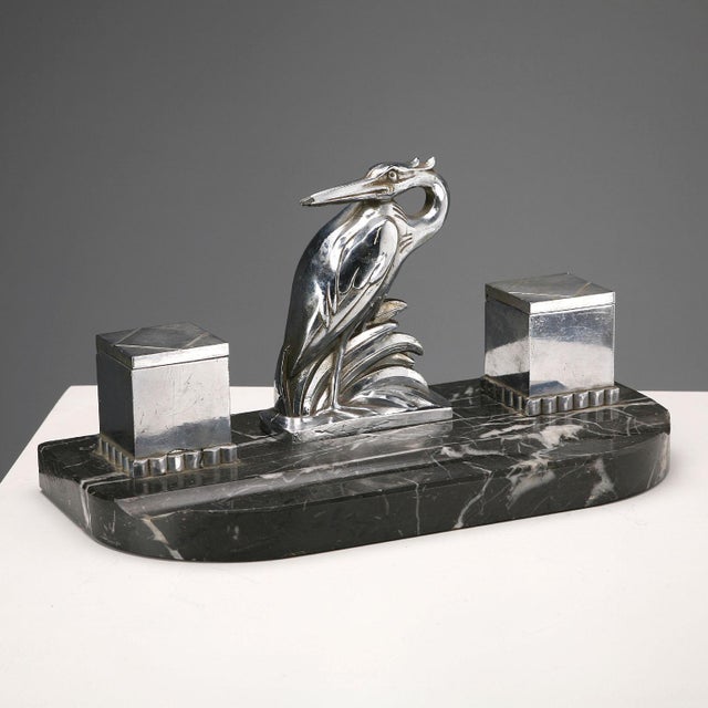Vintage Art Deco Inkwell For Sale - Image 10 of 10