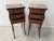 Small Louis XV Style Marquetry Commodes with Marble Tops, 1900s, Set of 2 For Sale - Image 5 of 13