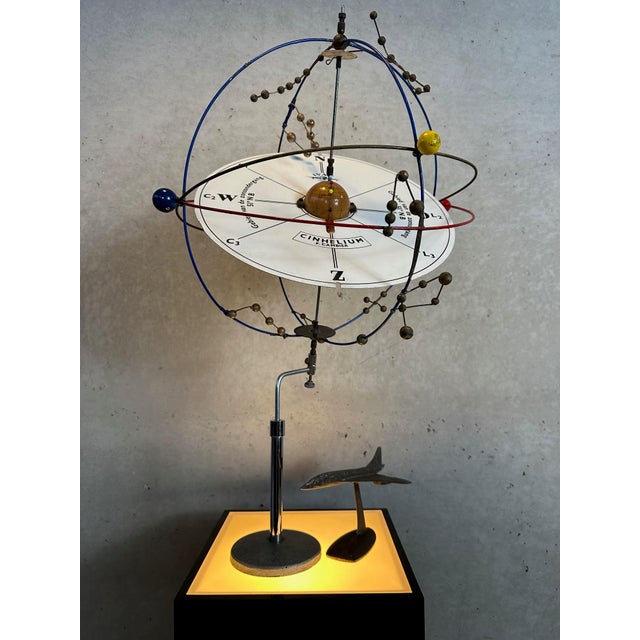 Rare armillary sphere type: cinhelium by prof. F. Cambier. Brussels, circa 1920, signed "i.v.a.c. Cinhelium f. Cambier"....