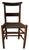 Brown Vintage Chapel Chairs With Original Hymnal Racks – Set of 3, Solid Wood, Rush Seat For Sale - Image 8 of 16