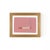 Lucinda the Rust Cigarette by Willa Heart in Gold Frame, Mini Art Print For Sale
