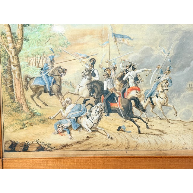Mid 19th Century Pair, Josef Gabriel Frey (1791–1884) Gouache on Paper French Revolution For Sale - Image 5 of 12