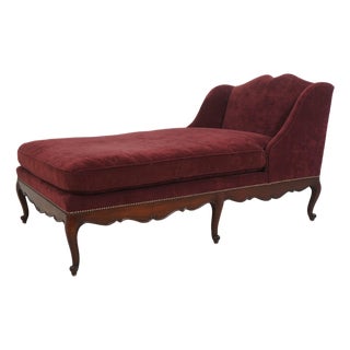 John Widdicomb for Stickley French Provincial Mahogany Frame Chaise Lounge For Sale