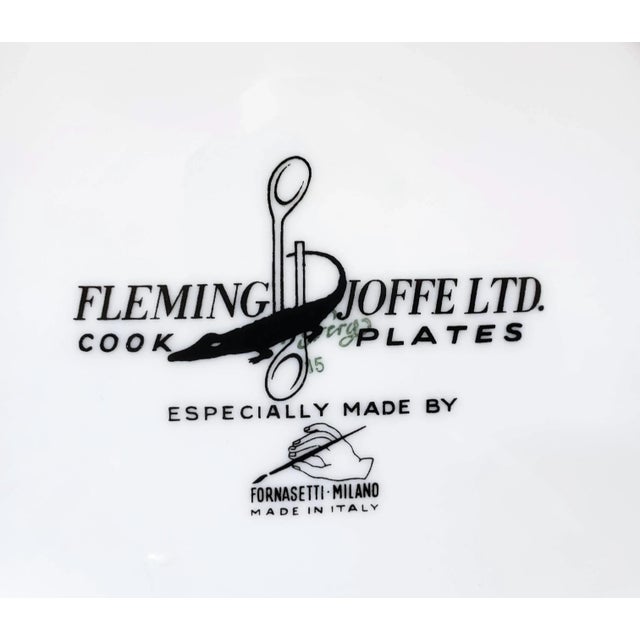 Fornasetti Fleming Joffe Recipe Plate, Elephant Ear Soup Italy, 1967–1974 An elephant looks out of this plate from very...