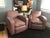 Pair of Modern Art Deco Style Leather Club Armchairs For Sale - Image 4 of 6