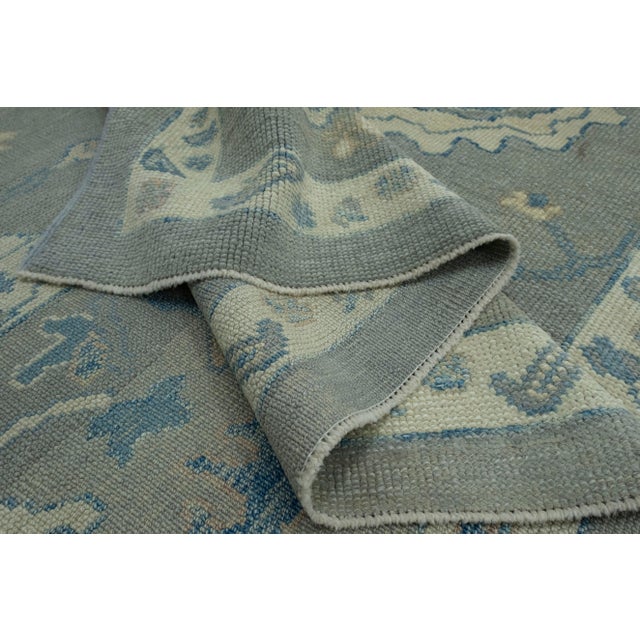 Gray Turkish Oushak Rug 10'4" x 13'7" #18596 For Sale - Image 8 of 8
