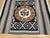 1900 - 1909 Vintage Mexican Serape Kilim Rug, Flat-Woven Medallion Pattern, Gray & Black, 5x7 For Sale - Image 5 of 14