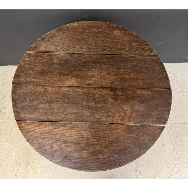 Wood Georgian Oak Tilt Top Table, 1820 For Sale - Image 7 of 8