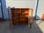 Mid Century Danish Modern Oman Junn Teak Bookcase on Hairpin Legs For Sale In Philadelphia - Image 6 of 12