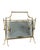 Gold Decorative Brass Magazine Rack, Italy, 1950s For Sale - Image 8 of 8