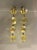 Mid-Century Modern 1960s Pair of Austrian Yellow Floral Lucite Dangle Earrings For Sale - Image 3 of 9