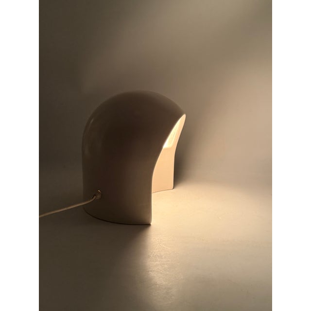 1970 Organic White Ceramic Table Lamp, Italy For Sale - Image 10 of 16