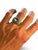 Sterling and Gold Vermeil Blue Topaz Ring Sz 7 For Sale In New York - Image 6 of 7