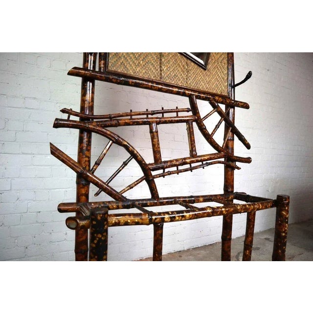 Boho Chic Antique Bamboo Hall Stand For Sale - Image 3 of 10