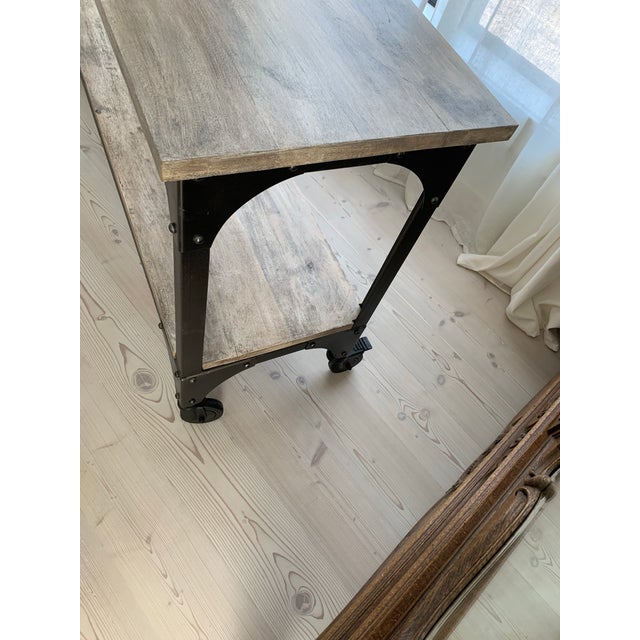 Greige Pottery Barn Verona Sofa or Console Table For Sale - Image 8 of 11