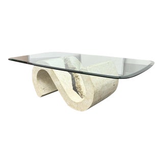 Sculptural Travertine Coffee Table, 1970s For Sale