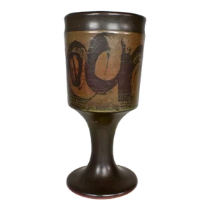 1960's Handcrafted Designs West California Studio Pottery Chalice