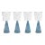 Viterbo Wine White Wine Glasses - Blue, Set of 4 For Sale