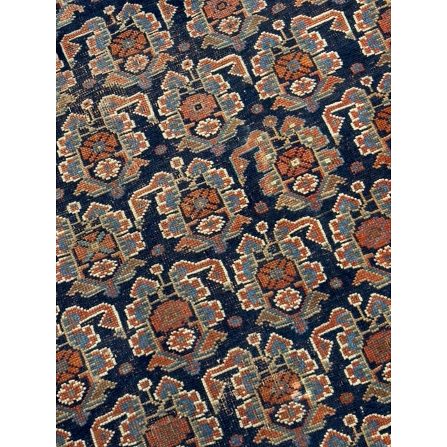 Antique Persian Afshar Rug 3'8" X 3’10” For Sale - Image 4 of 8