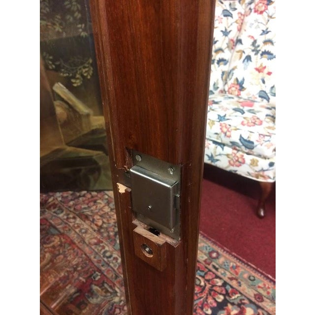Antique Victorian Bookcase, Walnut Bookshelf With Glass Doors For Sale - Image 10 of 18