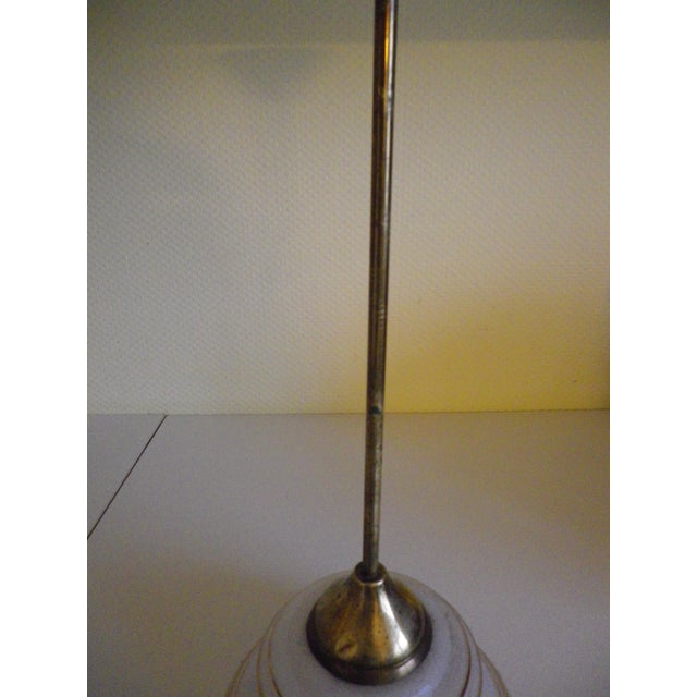 Pendant Light with Smooth and Textured Opaline Glass, 1960s For Sale - Image 11 of 15