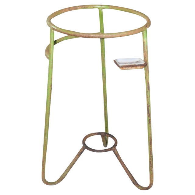 Vintage Hungarian Iron Garden Planter, 1940s For Sale