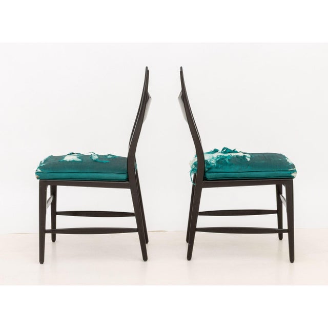 Edward Wormley Pair of Edward Wormley for Dunbar "Antler" Chairs For Sale - Image 4 of 10