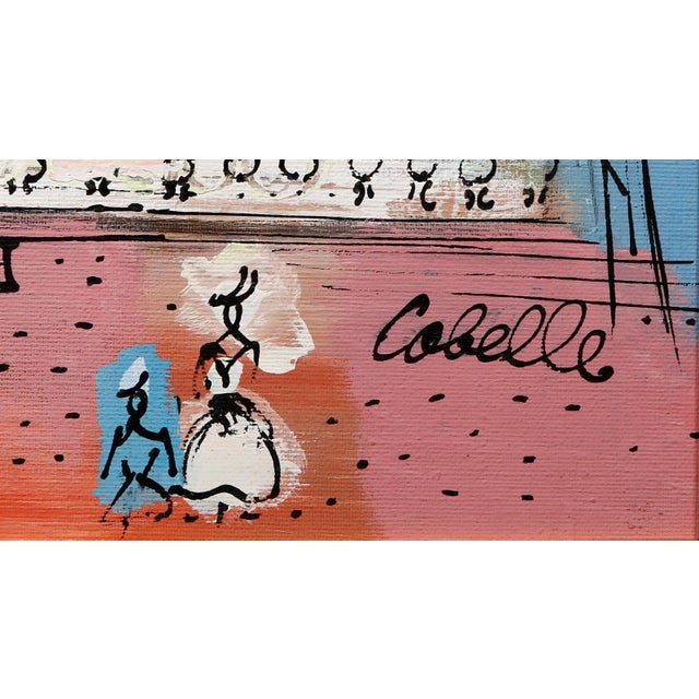 Impressionist Paris Fountain, Charles Cobelle Acrylic on Canvas Painting For Sale - Image 3 of 4