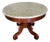 Antique 36" Marble Top Mahogany Center Table For Sale