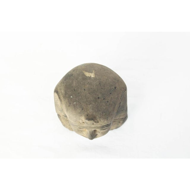 Black Egyptian Black Stone Pharaoh Bust Statue, 19th Century For Sale - Image 8 of 10