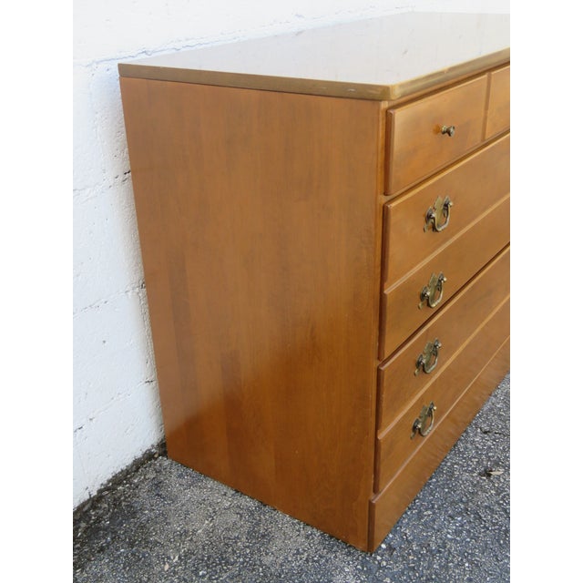 Ethan Allen Maple Low Dresser Bathroom Vanity 6108 For Sale - Image 13 of 18