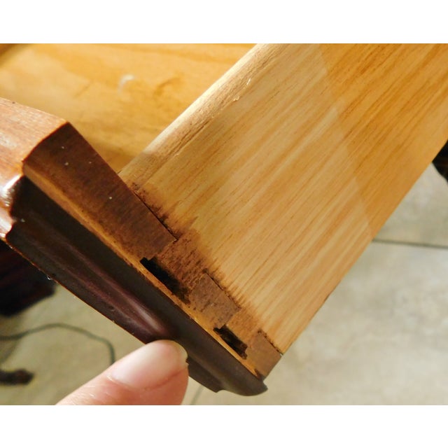 Broyhill Solid Mahogany Wood Ball & Claw Foot Side/End Tables or