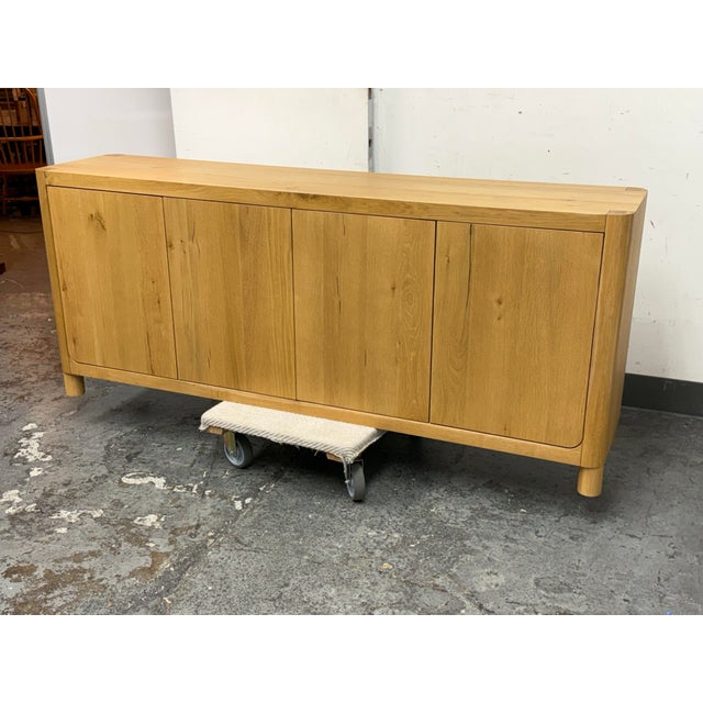 Contemporary Classic Concepts Orlando Oak Wood Credenza For Sale - Image 3 of 12
