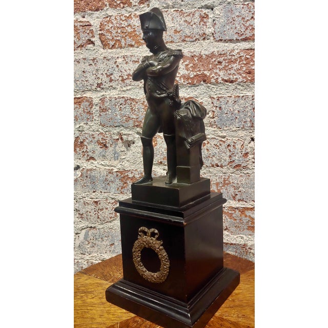 Bronze Napoleon Bonaparte in Uniform -19th Century Bronze Sculpture For Sale - Image 8 of 8