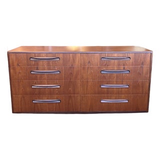 Mid Century Modern Double Bank Teak Chest of Drawers by G-Plan, Uk c.1960 For Sale