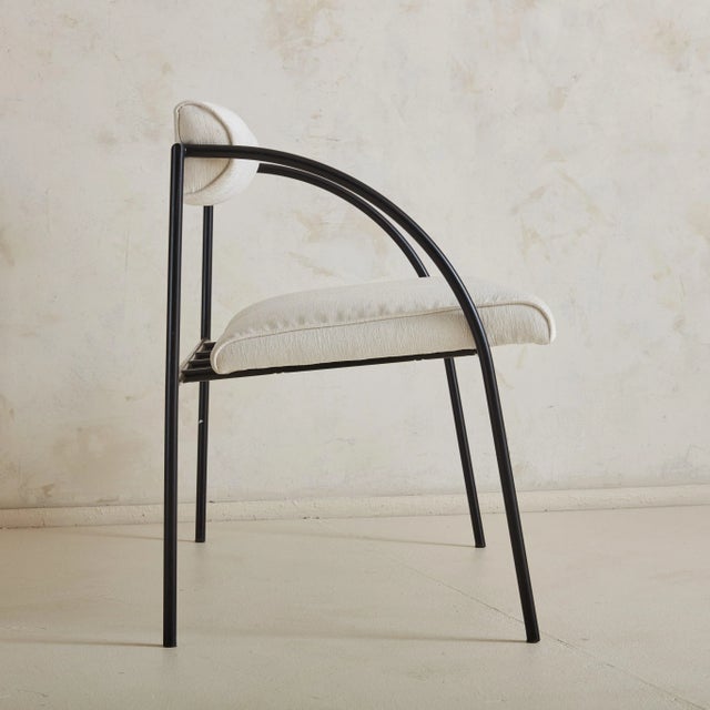Rodney Kinsman ‘Vienna' Black Metal Settee by Rodney Kinsman for Bieffeplast, Italy 1980s - Sold Individually For Sale - Image 4 of 11