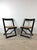 Set of 4 Folding Chairs With Black Lacquer Finish and Caned Seats For Sale - Image 14 of 18