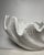 Vintage Monumental White Ceramic Clamshell Serving Bowl For Sale - Image 9 of 12