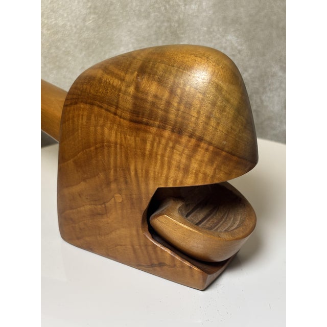 Wood Whale Nutcracker in Teak Wood from Don S. Shoemaker, Mexico, 1960s For Sale - Image 7 of 10