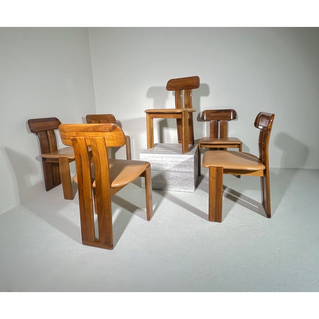 Italian Sapporo Dining Chairs by Mario Marenco for Mobil Girgi, 1970s, Set of 6 For Sale - Image 6 of 13