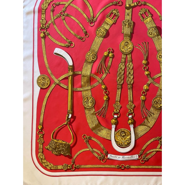 HERMÈS GAUCHO Silk Scarf designed by Latham Caty 2000 For Sale - Image 10 of 11