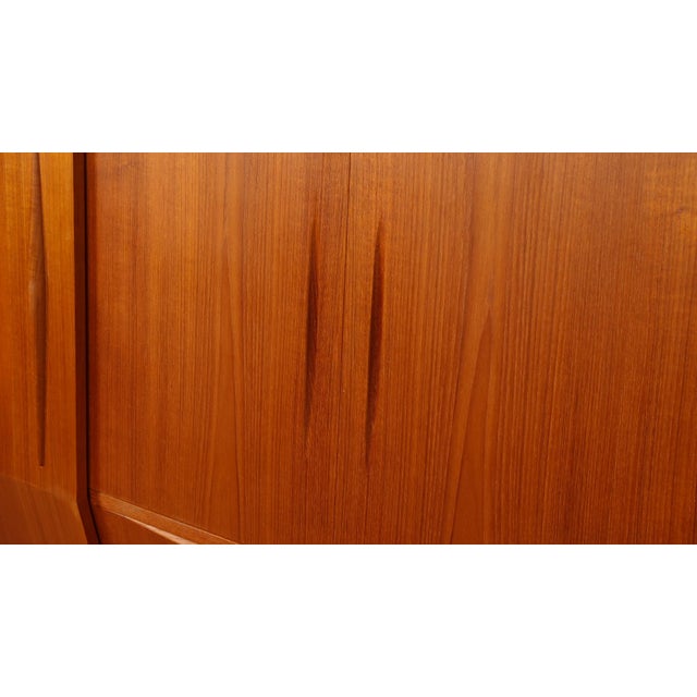 Vintage Danish Highboard in Teak For Sale - Image 14 of 17