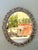 French Provincial Vintage Carved Wood Oval Mirror For Sale - Image 3 of 12