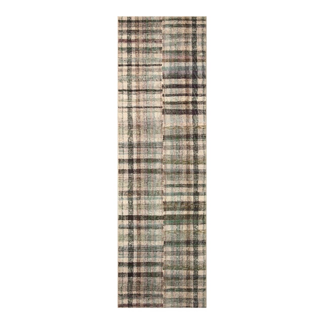 Chris Loves Julia x LoloiHumphrey Forest / Multi 2'-3" x 11'-6" Runner Rug For Sale