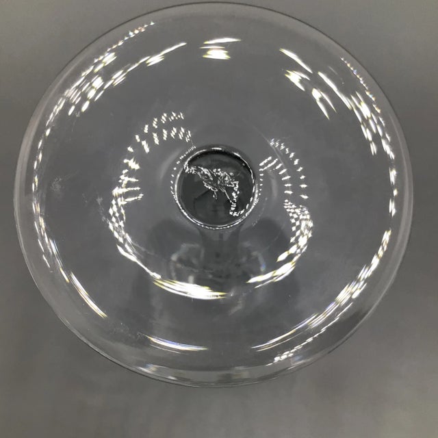 Glass Gorham Crystal Wine Glasses “Jolie” - A Pair For Sale - Image 7 of 9