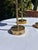 Late 20th Century Vintage Mid-Century Brass Candlestick Trio For Sale - Image 5 of 15