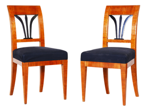 Biedermeier Chairs in Cherrywood, 1820s, Set of 2