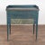 An authentic and rare mid-19th-century Swedish country side table, dated 1850. Retains its vibrant, rustic blue-painted...